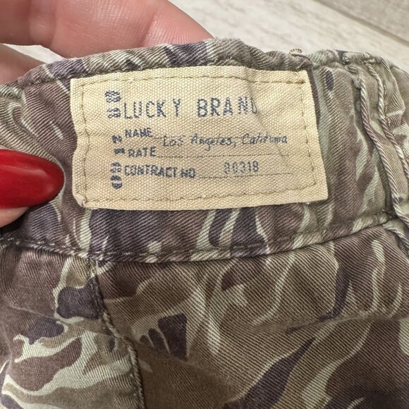 Lucky Brand Kids Size 10 Camo Cargo Shorts 100% Cotton Comfortable & Durable Des - Picture 5 of 5